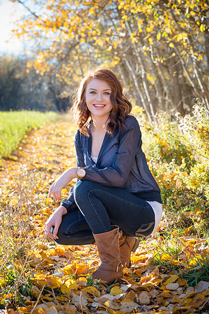Senior Portrait in Autumn